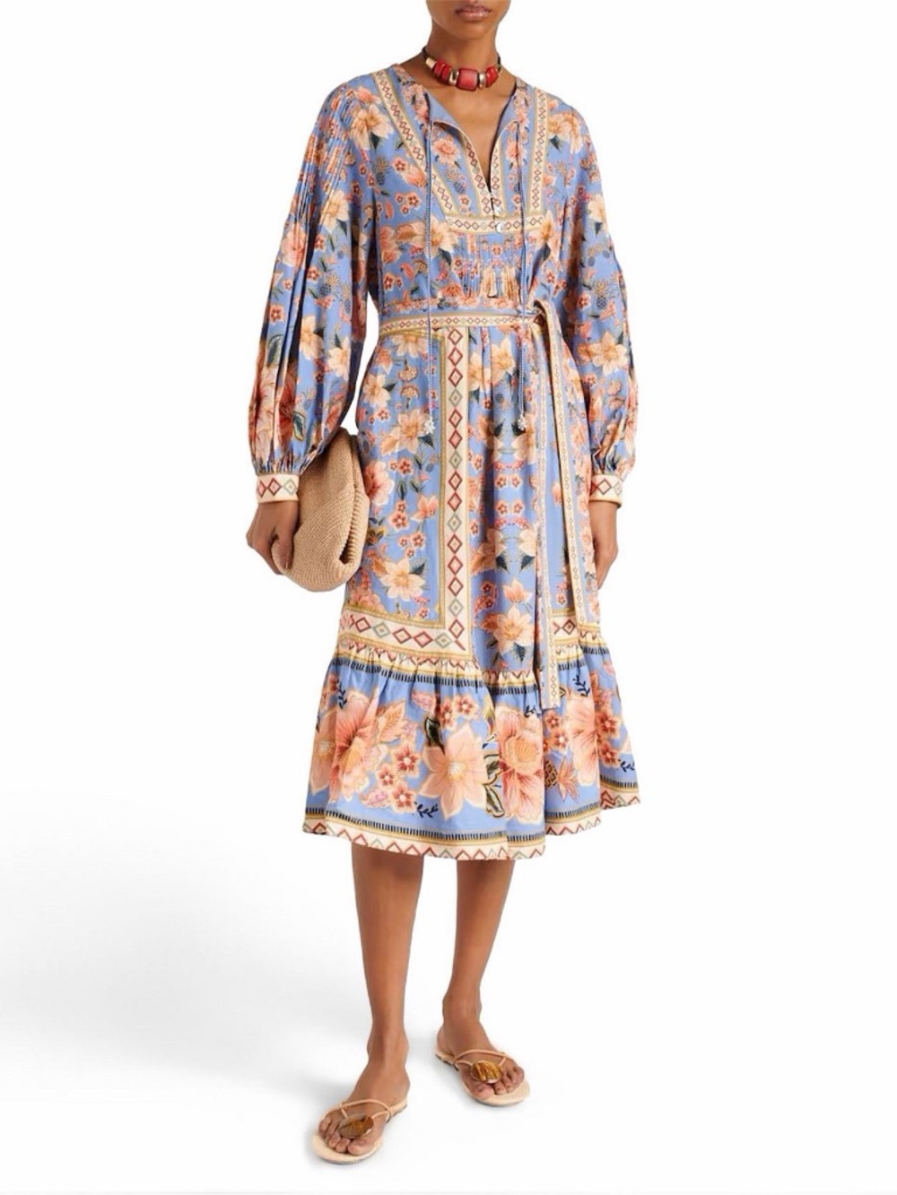 Farm Rio Superbloom Tapestry Midi Dress NWT - Picture 6 of 7